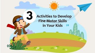 Fine motor skills activities for 34 years old  Fine motor activities  kids little world [upl. by Donoho825]