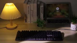 NPET K10 Wired Gaming Keyboard LED Backlit SpillResistant Design [upl. by Ddot]