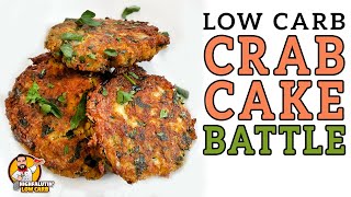 Low Carb CRAB CAKE Battle 🦀 The BEST Keto Crab Cakes Recipe [upl. by Nnaillek]