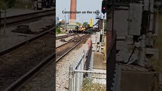 Construction on the rails metra railfan viral fyp metratrain railroad [upl. by Oesile347]