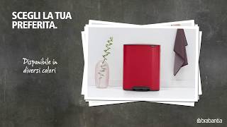 Bo Pattumiera a pedale 60L 2x30L  Brabantia [upl. by Janaya781]