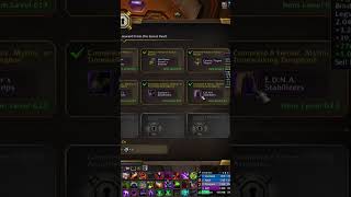 Warlock gets more gear from vault  Road to 639 worldofwarcraftgameplay [upl. by Otrebogad]