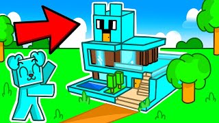 BUDUJE NOWY DOMEK w Minecraft 🩵🏠 [upl. by Kcirded]