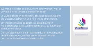 Stellungnahme schreiben zur Deutschprüfungen C1 Duales Studium [upl. by Lanni]