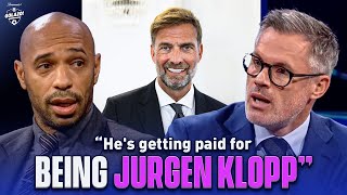 Jamie Carragher amp Thierry Henrys HONEST opinions on Jürgen Klopps Red Bull appointment  ULC Today [upl. by Rebeka]