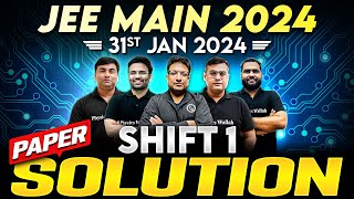 JEE Main 2024 Paper DiscussionSolution ATTEMPT 1  31th January  SHIFT 1 ⚡️ [upl. by Gnehs461]