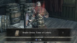 Dark Souls III  Sunlight Straight Sword  Braille Divine Tome Of Lothric  LOCATION [upl. by Millford]