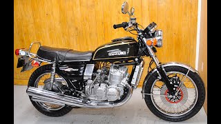 Suzuki GT750B5 exhaust sound and details スズキＧＴ７５０（Ｂ５）詳細及びマフラー音 [upl. by Lief]