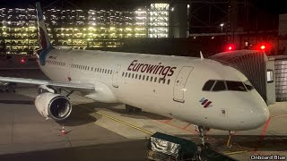 TRIP REPORT  FIRST TIME in Eurowings A321  Dusseldorf to Fuerteventura  Economy [upl. by Aridan]