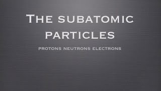 VCE Chemistry Unit 1 Protons neutrons and electrons [upl. by Signe841]