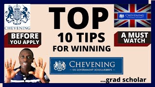 TOP 10 TIPS FOR WINNING CHEVENING SCHOLARSHIP  STEP BY STEP GUIDE [upl. by Rap951]