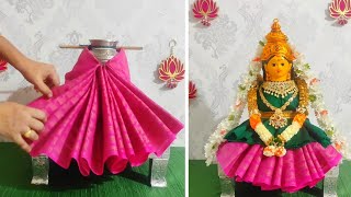 Simple kalasam Decoration With Blouse Pieces  Easy Varamahalakshmi kalasam decoration with blouse [upl. by Ahsikrats]