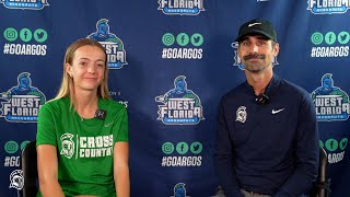 UWF Cross Country  Cooling Down With Coach 116  Coach Caleb Carmichael and Chloe Rook [upl. by Elik]