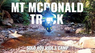 Solo Motorcycle Camping  Mt McDonald Tk  Husqvarna 701 Enduro  Part 2 [upl. by Balthazar]