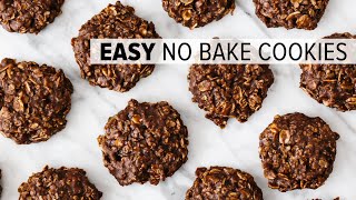 NO BAKE COOKIES  easy chocolate oatmeal cookie recipe [upl. by Weinrich]