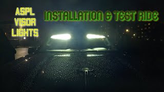 ASPL Visor Lights WHITE installation and Test [upl. by Aeneas879]