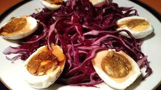 KIRMIZI LAHANA SALATASI  LEZZETLİ VE VİTAMİN DEPOSU  RED CABBAGE SALAD  FULL OF VITAMIN [upl. by Tannenbaum]