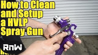 Harbor Freight HVLP Spray Gun Review  Also Cleaning and Setup Instructions [upl. by Turrell]