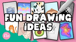 10 EASY THINGS to DRAW when you are bored  Easy Procreate Drawing Ideas [upl. by Henden883]