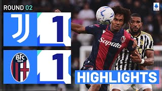 JuventusBologna 11  Vlahovic rescues a point for Juve Goals amp Highlights  Serie A 202324 [upl. by Jan894]