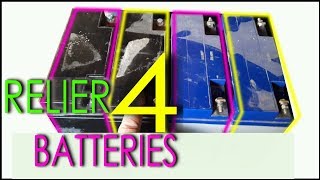 Relier plusieurs BATTERIES 12V pour gagner en puissance Réaliser soimême des connexions [upl. by Yort]