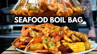 How To Make The Perfect Seafood Boil Bag at Home [upl. by Narrat]