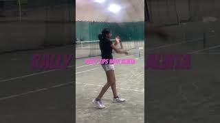 Rally tips with Alvita rally tips players tips coach gnitou consistency tips tennistips [upl. by Ainitsirc]