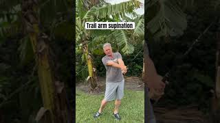 Trail arm supination for great golf [upl. by Goodill]