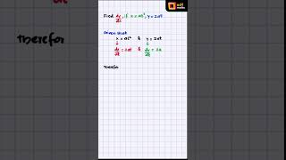 Derivative Of Function In Parametric Form  asH Maths [upl. by Blasien]