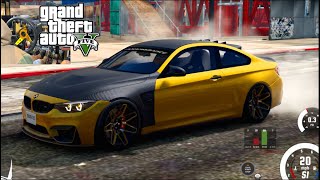 Realistic BMW M4 Carbon MOD In PAID GTA 5 Freeroam MAP w 30 TRAFFIC AIs [upl. by Clymer]