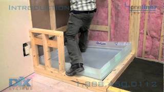 How To Install Dix Systems OneLiner for Mortar Bed Tile Shower Floors [upl. by Stephanie277]