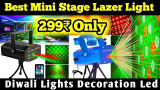 Mini Laser Projector Stage Lighting Sound  Laser Stage Lighting  diwali best projector  MiniLaser [upl. by Yrmac]