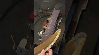 Halloween special let’s sharpen a sickle fyp halloween knifesharpening satisfying challenge [upl. by Shelley493]