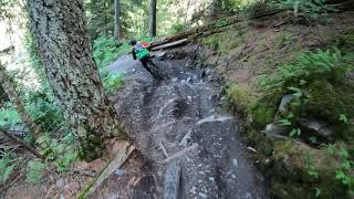 La Thuile bikepark  Vertical D trail [upl. by Einaffets]