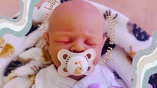 FULL BODY SILICONE BABY AFTERNOON ROUTINEReborns World [upl. by Eenahc]