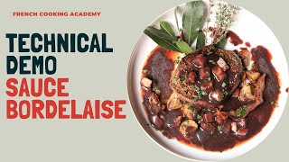 How to make an classic Bordelaise sauce at home step by step video tutorial [upl. by Sliwa738]