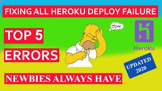 Fix all errors with Heroku deploying failure  Top 5 common mistakes newbies always have [upl. by Grannie445]