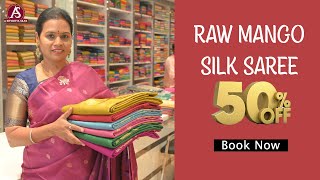 Raw Mango saree Aishwarya Silks [upl. by Januisz]