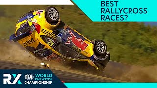 BEST of RALLYCROSS World RX crashes epic overtakes roll overs spins and more [upl. by Schroth659]