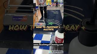 How to PreSpray amp Agitate Carpets Before Rinsing  Classes at the Academy [upl. by Eedyak]