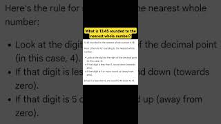 What is 1345 rounded to the nearest whole number maths roundingoffnumbers decimals [upl. by Esya885]