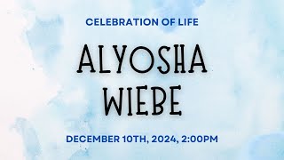 Memorial Service for Alyosha Dec 10th 2024 [upl. by Ainirtak458]