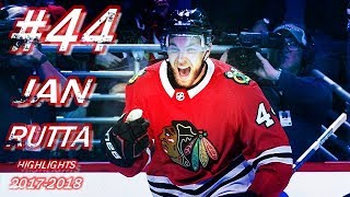 CHICAGO BLACKHAWKS 44 JAN RUTTA HIGHLIGHTS 1718 HD [upl. by Eilagam110]