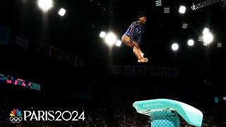 Simone Biles CLEARED FOR TAKEOFF to begin individual allaround final  Paris Olympics  NBC Sports [upl. by Sumerlin]