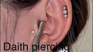 Daith piercing [upl. by Palestine503]