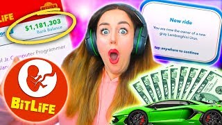 💸💰MILLIONAIRE IN FIRST EVER GAME💰💸 Bitlife 1 [upl. by Llebana771]