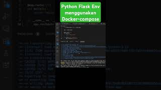 Python Flask Env menggunakan Dockercompose docker python technology [upl. by Ailongam]