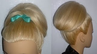 FESTLICHE amp EINFACHE Frisur für mittellanges Haar zum selber machen EASY Hair Bun Updo Peinados [upl. by Auhsej]