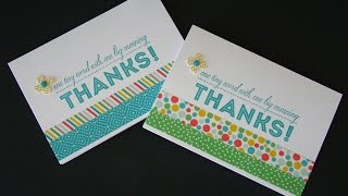 Washi Tape Note Cards [upl. by Nac]