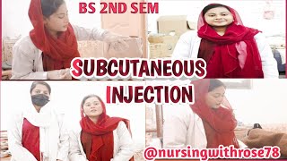 Subcutaneous Injection  ospe skills  nursingwithskills [upl. by Friederike]